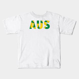 Australia Green and Gold Travel Kids T-Shirt